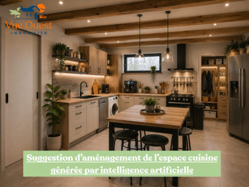 Suggestion IA avec logo et Mention IA